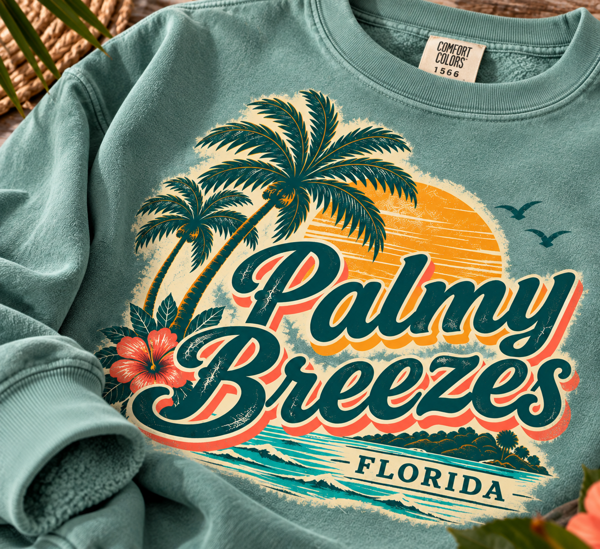 Palmy Breezes Florida sweatshirt, alternate view