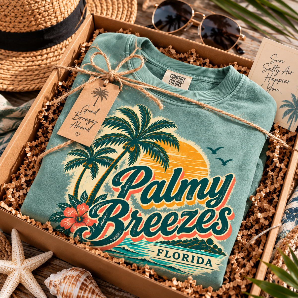 Palmy Breezes Florida sweatshirt, alternate view