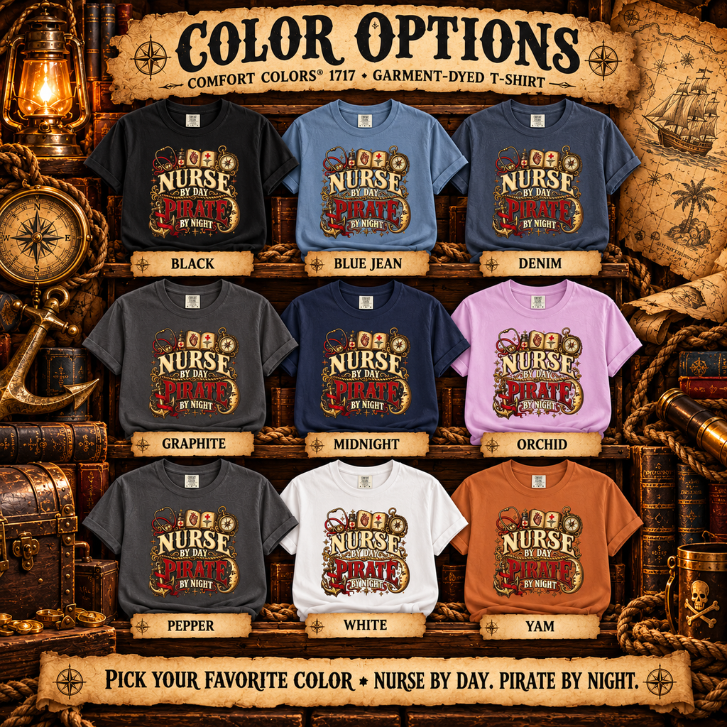 Color options chart: Black, Blue Jean, Denim, Graphite, Midnight, Orchid, Pepper, White and Yam